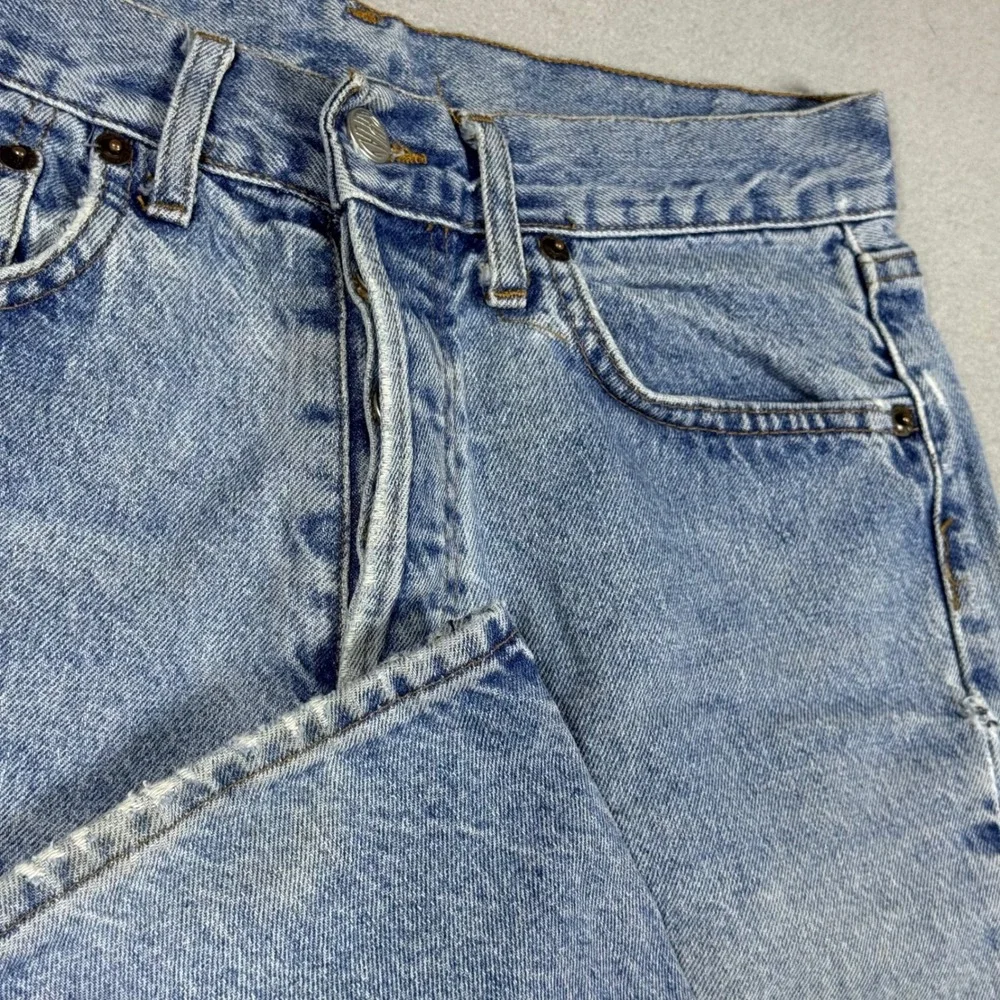 Replay Blue Jeans Mens Light Wash Straight Leg Denim Button Fly Vintage Style
